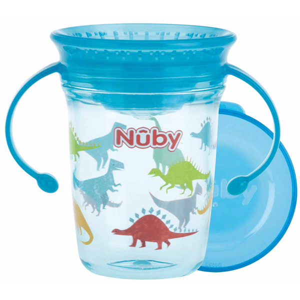 Nûby 360° tuitbeker WONDER CUP 240 ml gemaakt van tritan by Eastman in aqua