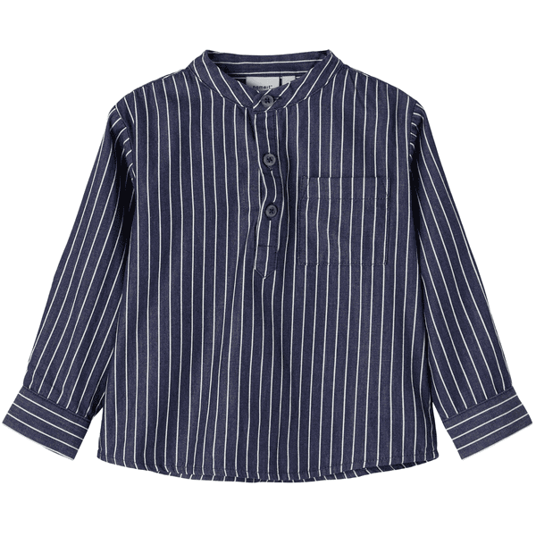 name it Koszula Nmma stripes Ciemnoniebieski denim