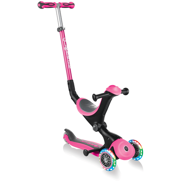 GLOBBER Patinete GO-UP DELUXE LIGHTS ruedas con luz rosa 