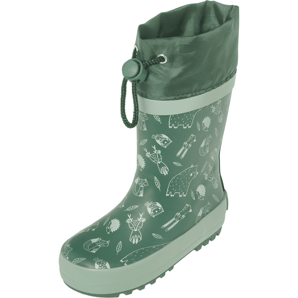 Playshoes  Bottes en caoutchouc Animaux de la forêt petrol 