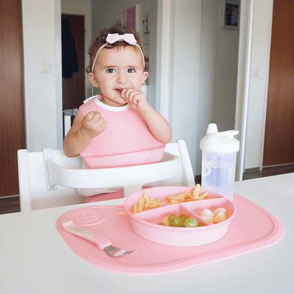TWISTSHAKE Assiette enfant compartiments 6 m+ PP rose pastel
