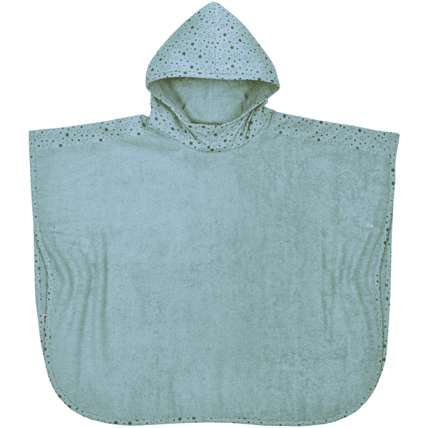 WÖRNER SÜDFROTTIER Badeponcho Sterne eisblau 60 x 75 cm 