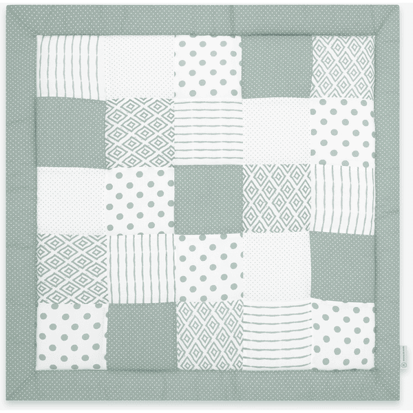 emma & noah Tapis d'éveil patchwork Essential menthe 140x140 cm