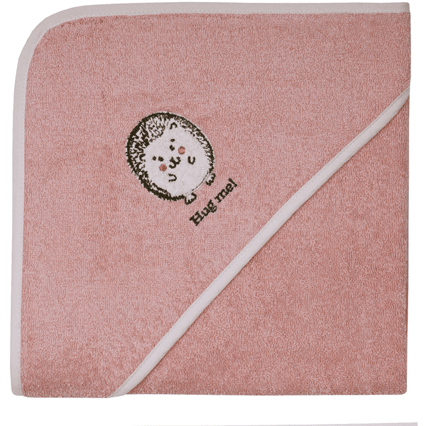 WÖRNER SÜDFROTTIER Toalla de baño con capucha erizo rosa 