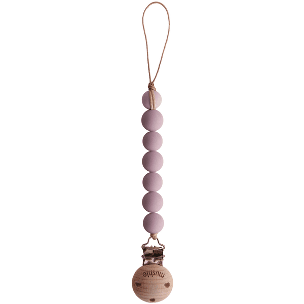 mushie Attache-tétine Halo, Mauve