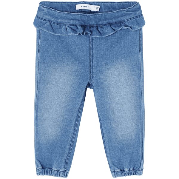 name it Pantalones deportivos infantiles Nbfbibi Medium Blue Denim