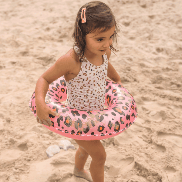 Swim Essentials Rose Gold Leopard Kids Schwimmring ⌀55 cm 