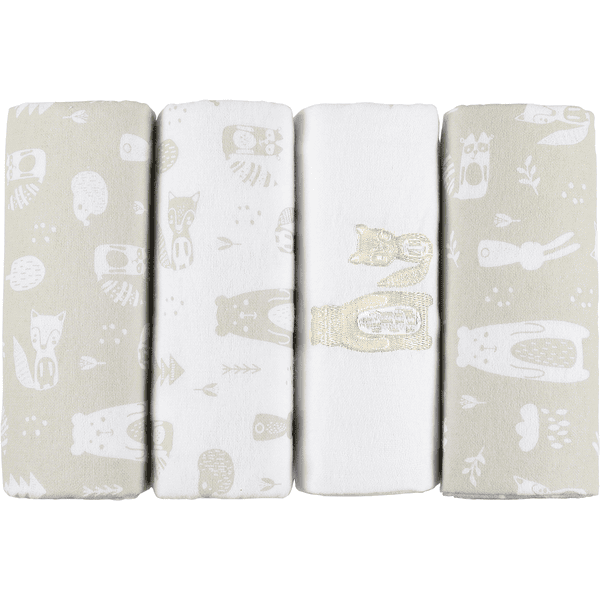 kindsgard Molton röyhtäilyliinat handklad 4-pack beige