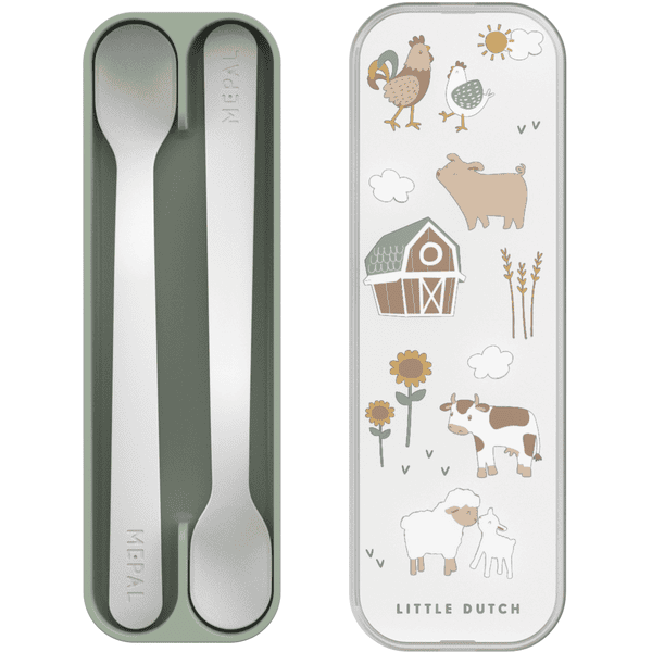 MEPAL Lžička na krmení little dutch mio set of 2 - little farm