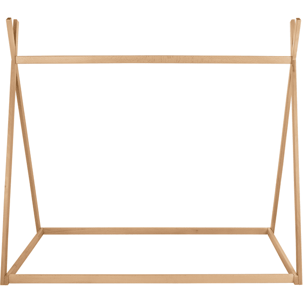 kindsgard Letto montessori a forma di tenda - skjuly 70 x 140 cm naturale 