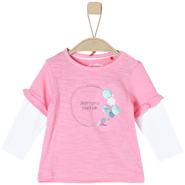 s.Oliver Girls Langarmshirt light pink