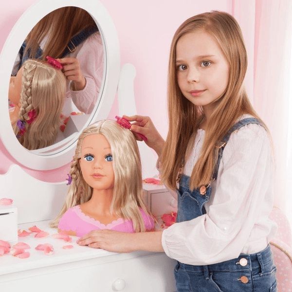 bayer Design Tête à coiffer enfant Charlene Super Model, cosmétiques