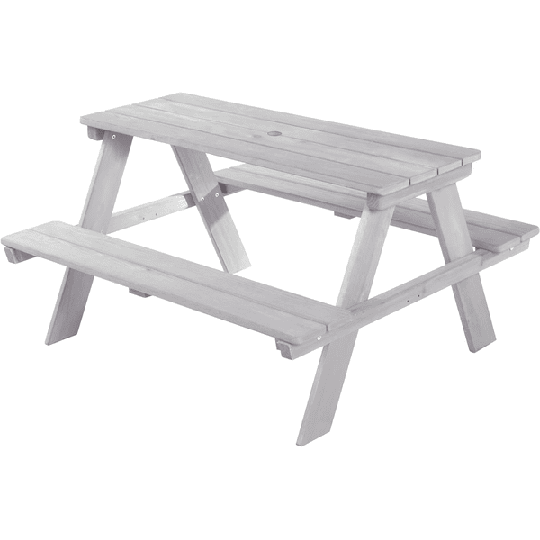 roba Table et banc enfant pique-nique pour 4 Outdoor Deluxe bois gris