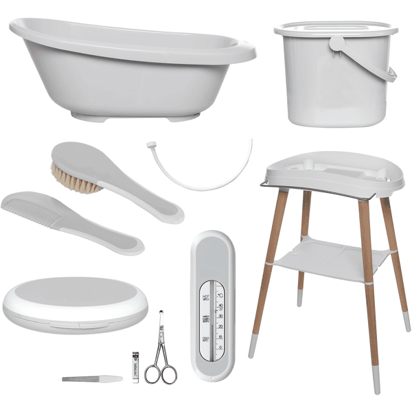 bébé-jou ® 7-częściowy zestaw kąpielowy Sense Light Grey