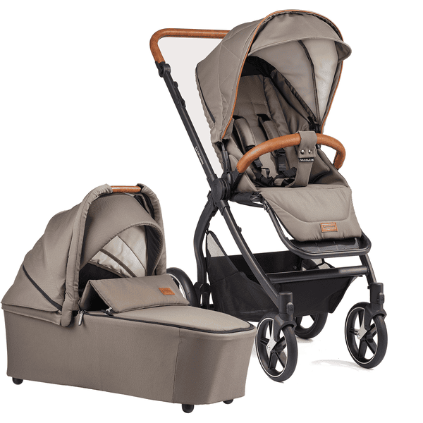 GESSLEIN Kombikinderwagen FX4 Soft+ Style Babywannen Set taupe