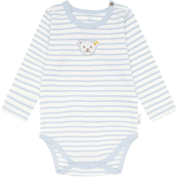 Steiff Hemelsblauw Bodysuit met lange mouwen