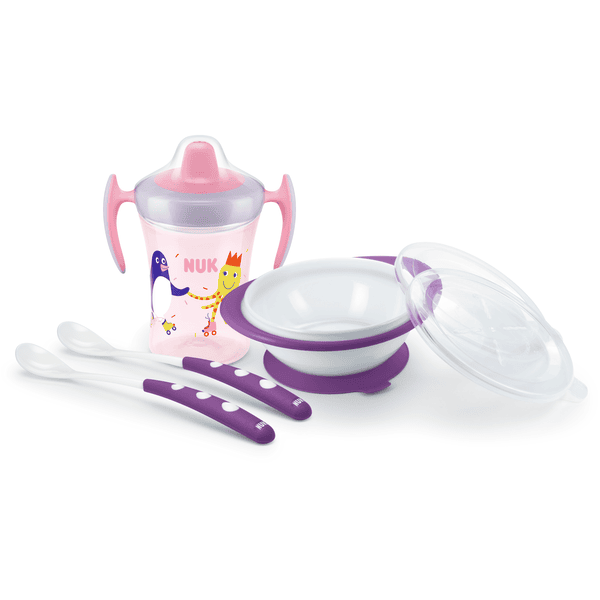 NUK Bekers Eetset vanaf 6 maanden roze/paars