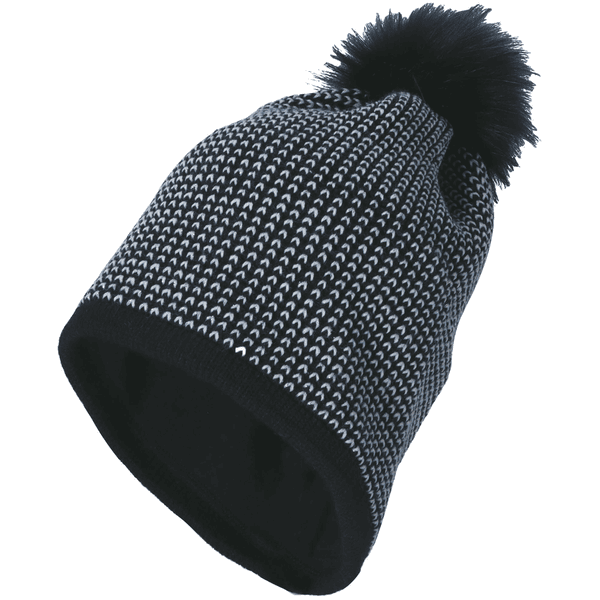 Sterntaler Cappello con pompon effetto glitter marine 