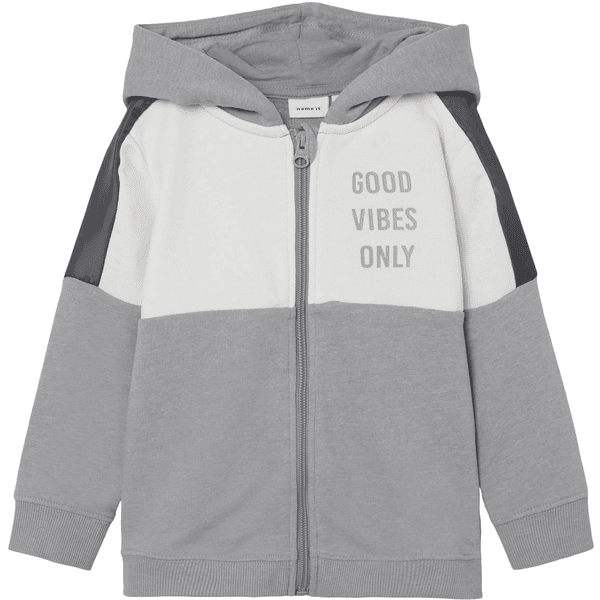 name it Sweatjacke Nmmbrandur Ultimate Grey