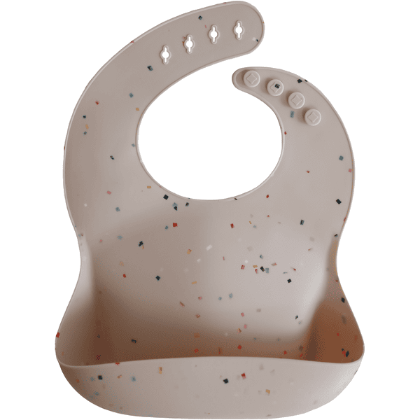 mushie Silicone Slabbetje Vanille Confetti