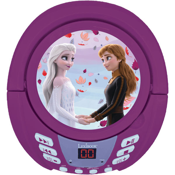 LEXIBOOK Lecteur CD enfant Bluetooth La reine des neiges Disney effets  lumineux