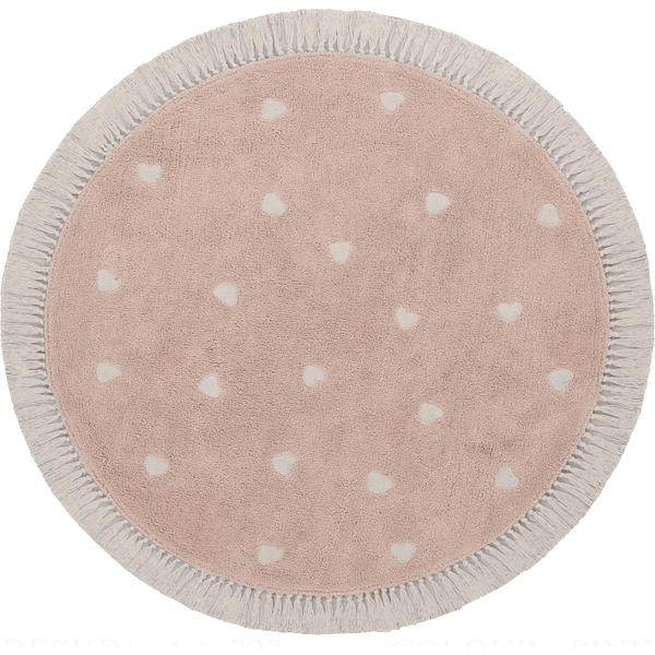 Tapis Petit  Dětský koberec Fleur růžový Ø 120 cm