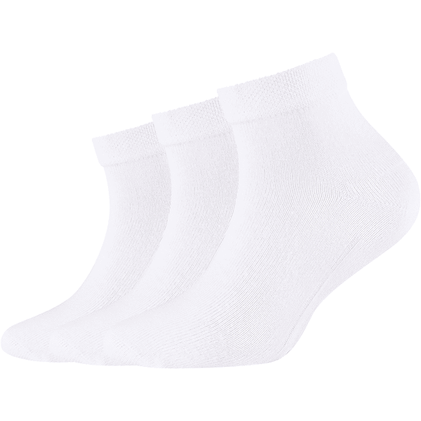 Camano Socks Quarter 3-Pack bianco organico cotton YN8087