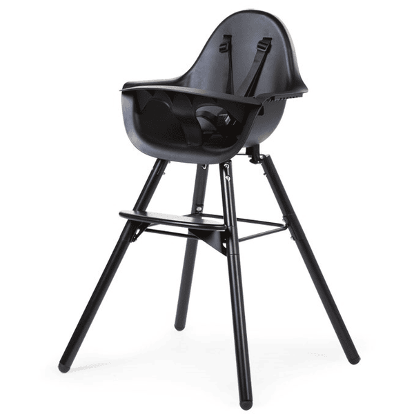 CHILDHOME Highchair Evolu 2 sort / sort 2 i 1 + ring