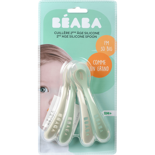 WeeSprout Cucharas de silicona para bebé, cucharas de alimentación para  bebés de primera etapa con punta suave, utensilios flexibles para bebés  para