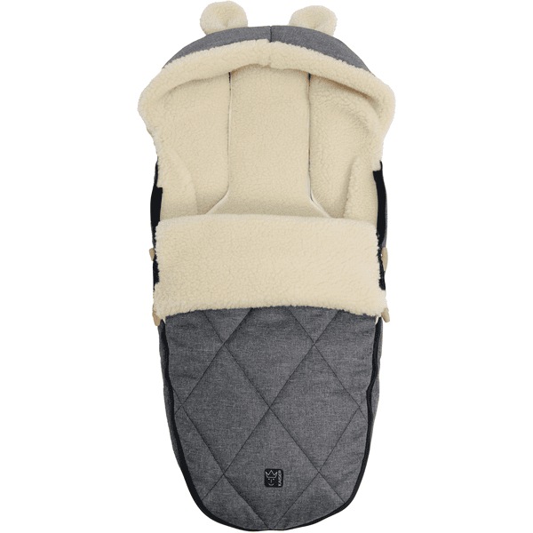 Kaiser Winterfußsack XL EARS WOOL anthracit melange