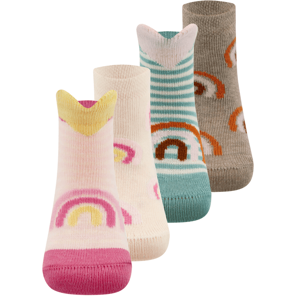 Ewers Socken 4er Pack Regenbogen/Herzen 