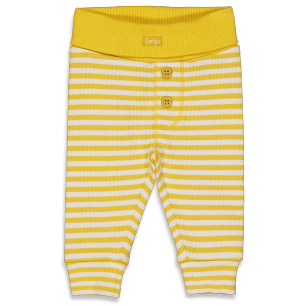 Feetje Spodnie dresowe w paski w kolorze żółtym