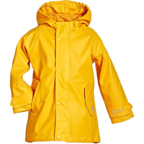 BMS HafenCity® SoftSkin® Płaszcz przeciwdeszczowy w kropki żółty