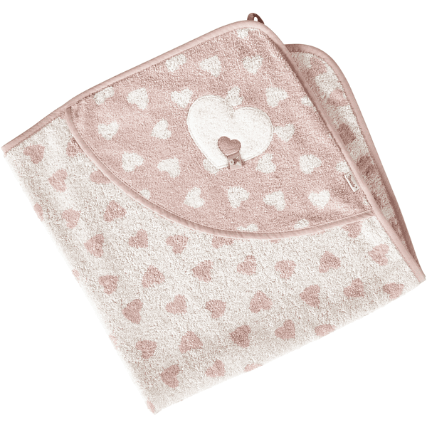 Sterntaler Badehåndkle med hette 80 x 80 cm Emmi Girl mykt rosa