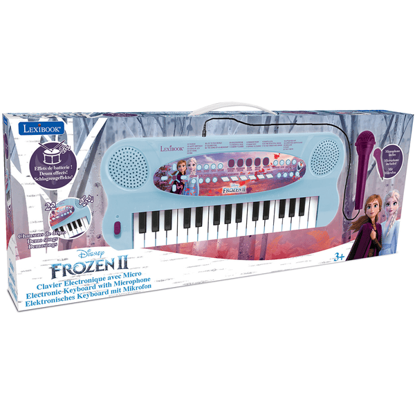 32 LEXIBOOK 2 zum - Tasten Mikrofon Eiskönigin Singen Piano mit Disney