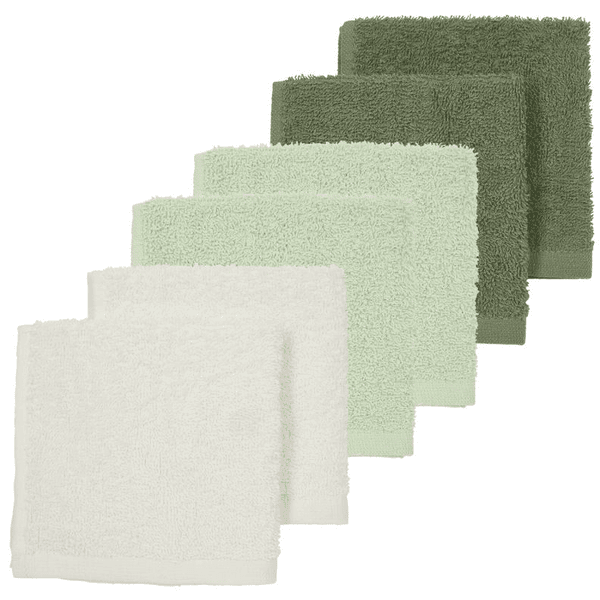 MEYCO Bøvseklude 6-pack Off white /Soft Green / Forest Green 