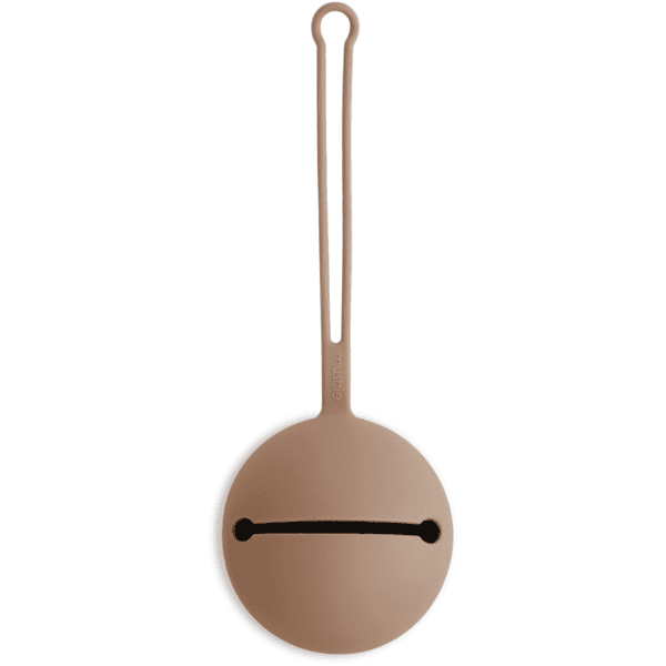 mushie Range tétine silicone, taupe pâle