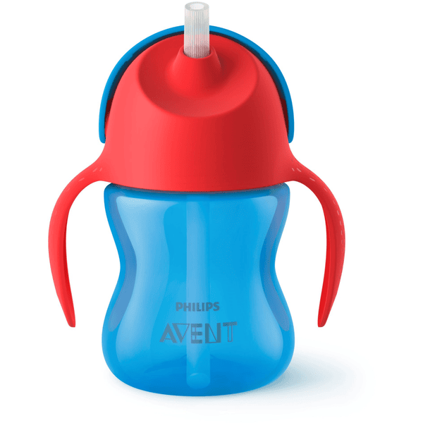 Philips Avent Strohhalmbecher SCF796/01 blau / rot 200 ml 9M+