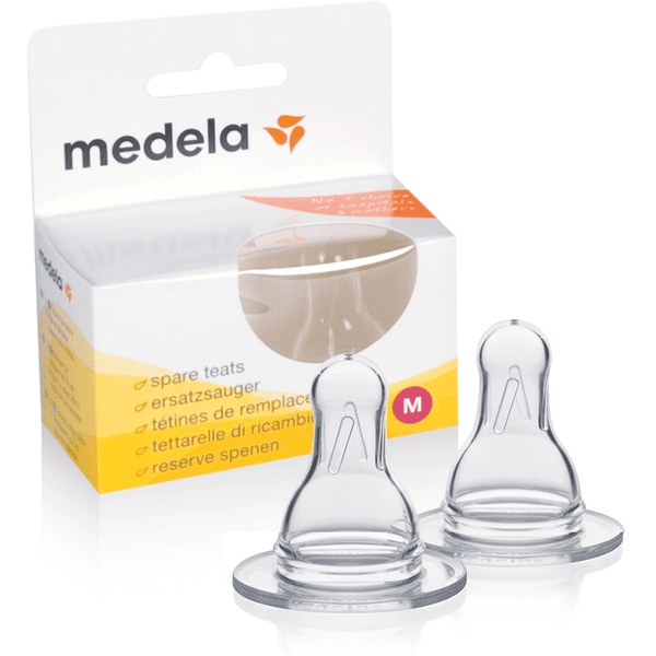 medela Korvaava tutti M rintamaitopulloihin medium flow 2 kpl