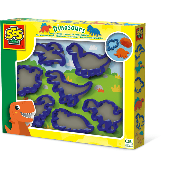 SES Creative® Knete Ausstechformen - Dinos