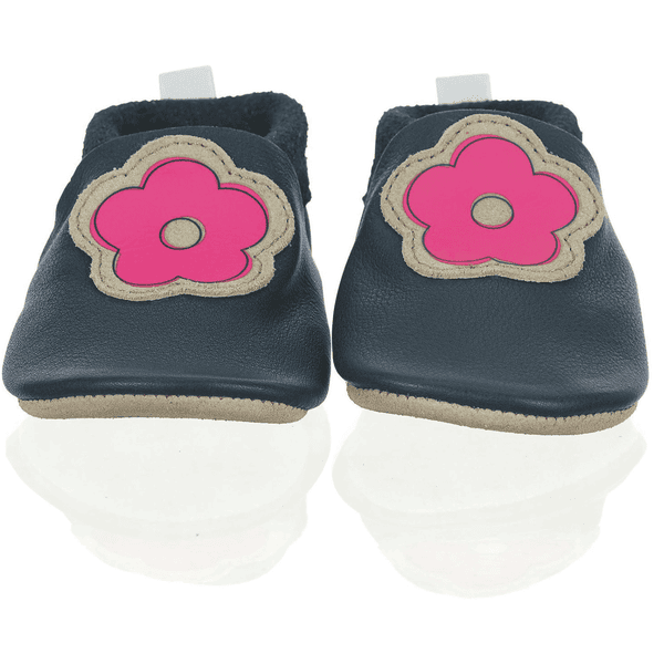 Sterntaler Bebé arrastrándose por la piel del zapato marine 