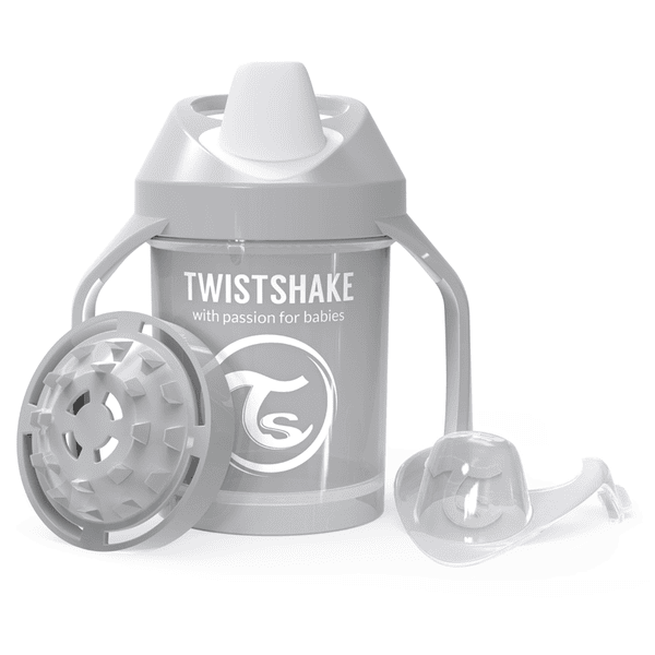 Tasse d'apprentissage Mini Cup Gris 230 ml de Twistshake, Tasses