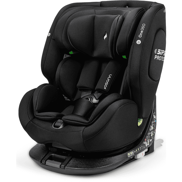 osann Silla de coche Reboarder One360 iSize All Black 