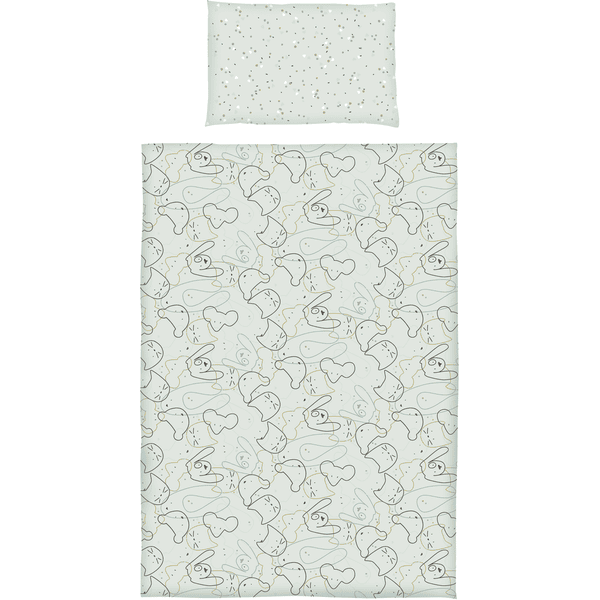 Dr. Sonne Wendebettwäsche Die Vier mint 100 x 135 cm