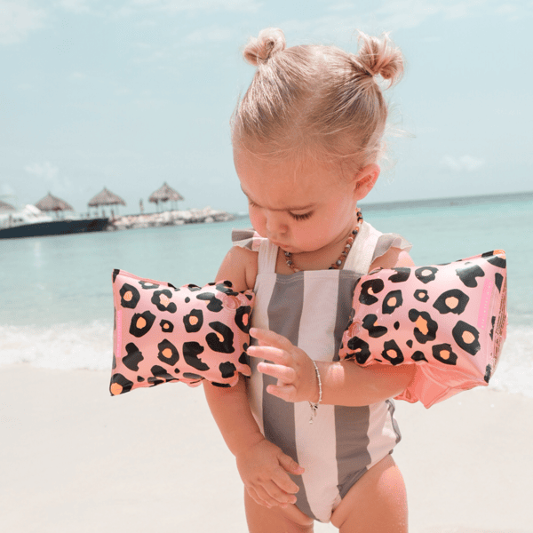 Swim Essentials Flotteur bébé Or rose Imprimé Panthère 0-1 ans – Azzura Pool