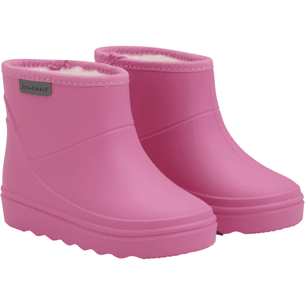 EN FANT Solid Botas térmicas cortas Rosa carmín