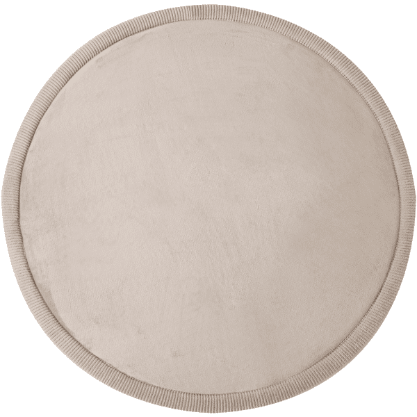 Hakuna Matte Legemåtte i fløjl til baby ⌀120 cm, beige