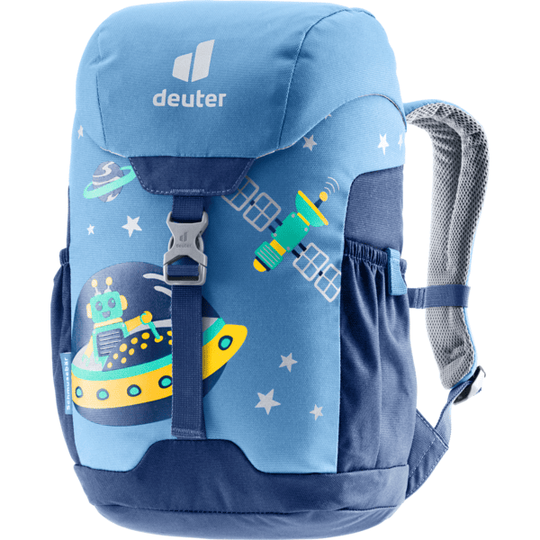 deuter Barneryggsekk med kosebamse wave-nightblue