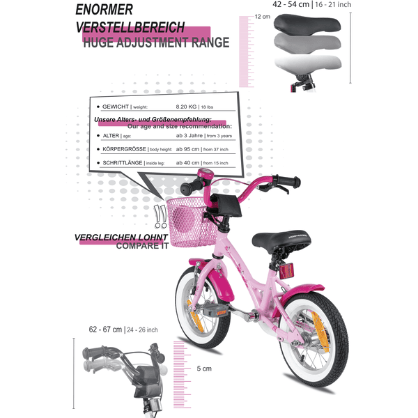 PROMETHEUS BICYCLES® Chambre à air 10 AV pour vélo enfant, draisienne