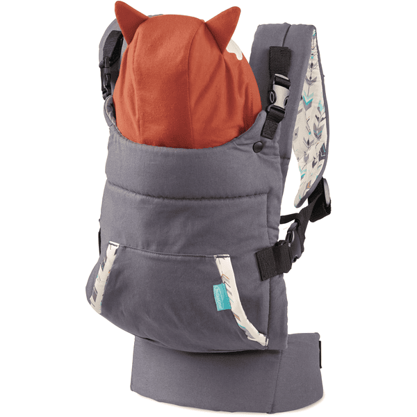 Infantino Cuddle Up Ergonomische Babytrage mit Kapuze (Fuchs)